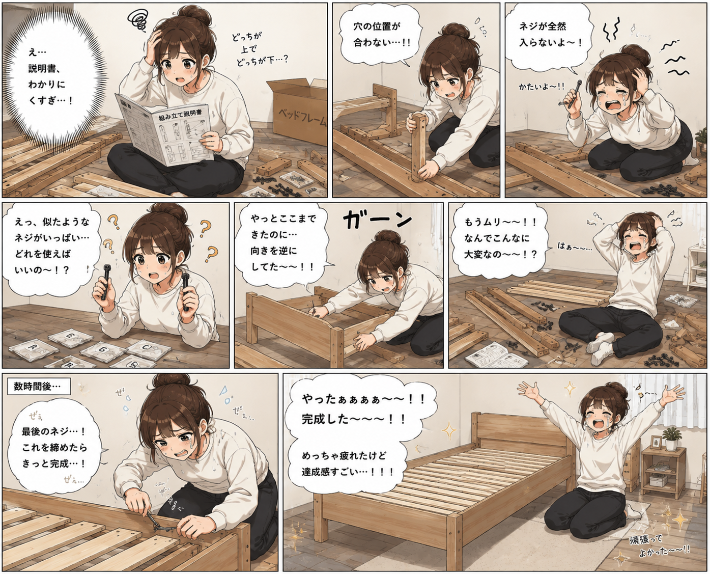 やっと手に入れたベッド